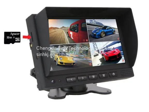12V or 24V Night Vision Truck Wireless Rear View Camera Trailer Reversing Camera System 7in LCD Monitor photo-2