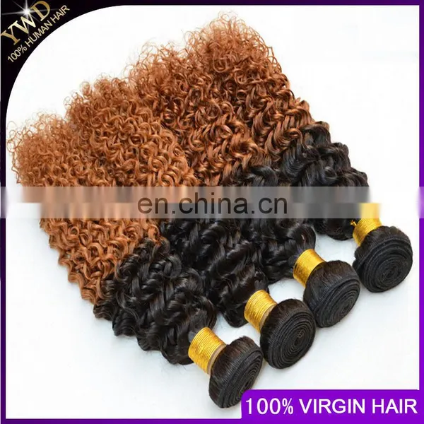 8A 3 Bundles 1B 30 Peruvian Virgin Hair Ombre Weave Cheap Ombre Peruvian Kinky Curly Virgin Hair Ombre Hair Extensions Two Tone photo-3