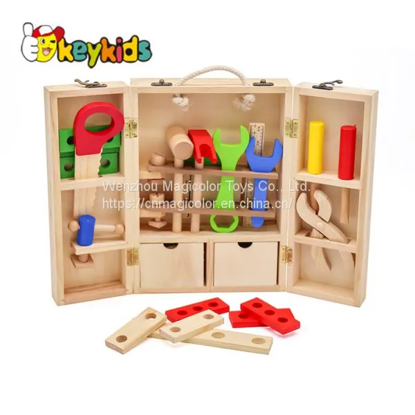 New Design Educational Wooden Toy Tool Bench for Children W03D073 photo-4