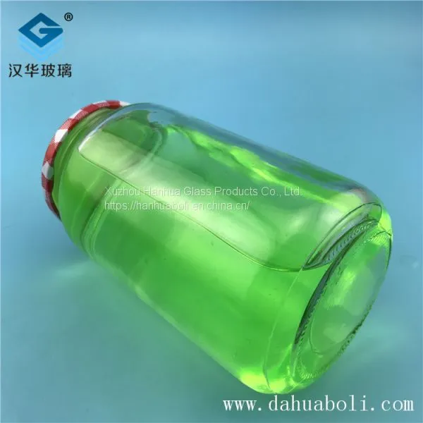 Wholesale 550ml Can Glass Bottle Manufacturer, Glass Pickle Bottle photo-4