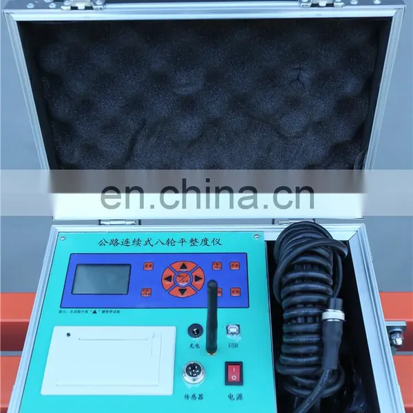Portable Highway Continuous Eight-wheel Flatness Meter Road Pavement Surface Roughness Tester photo-5