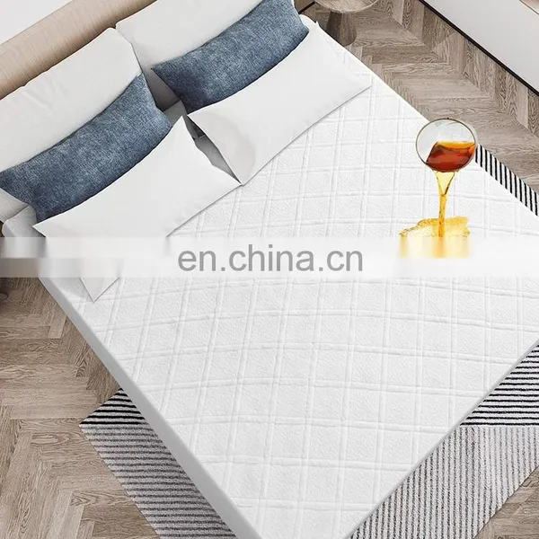 2020 Amazon Hot Sale Home Textile Stretch Skirt Knife Edge Crcular Knitted Waterproof Mattress Topper King