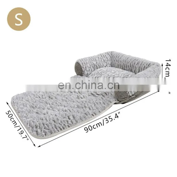 Pet Mat Cushion for Dogs and Cats-Snuggly Orthopedic Sleeper With More Filling on 3 Sides-Nonslip and Waterproof Bottom photo-2