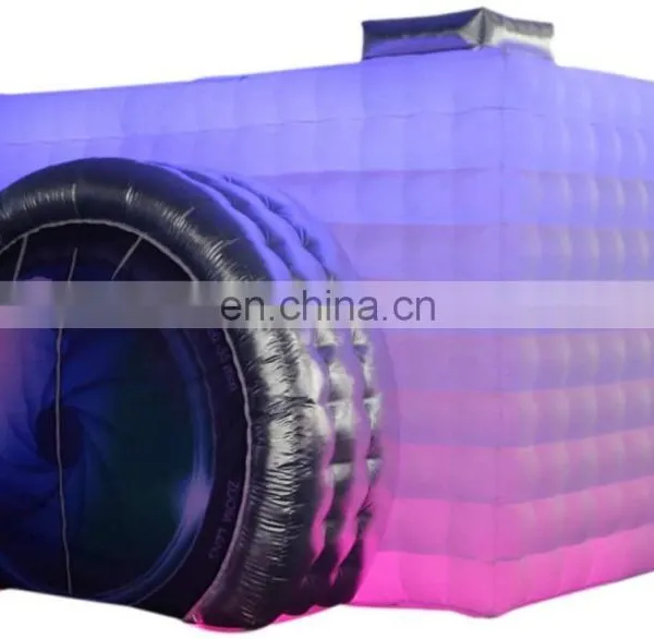 Best Wedding Party Decoration Portable Photo Booth White Mobile Inflatable Cube LED Photo Booth photo-5