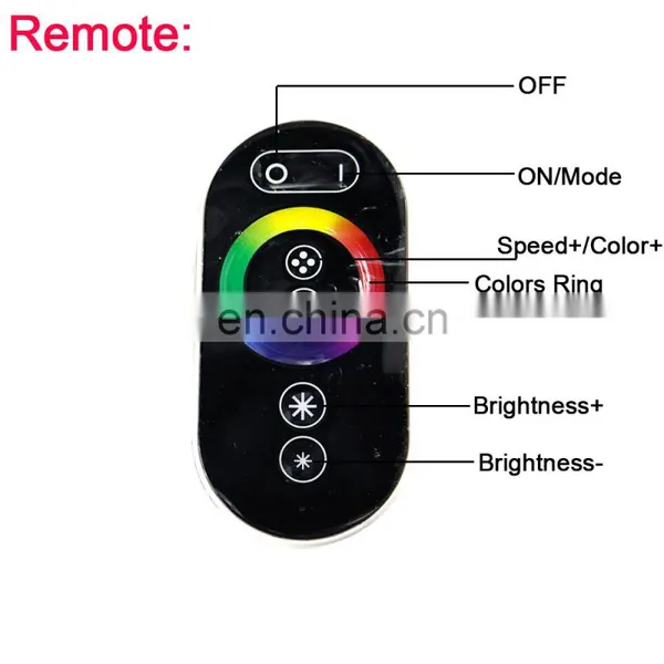 Беспроводной RF сенсорный панельный RGB LED-контроллер с пультом дистанционного управления на 8 кнопок для RGB LED-ленты 5050, DC12-24V photo-3