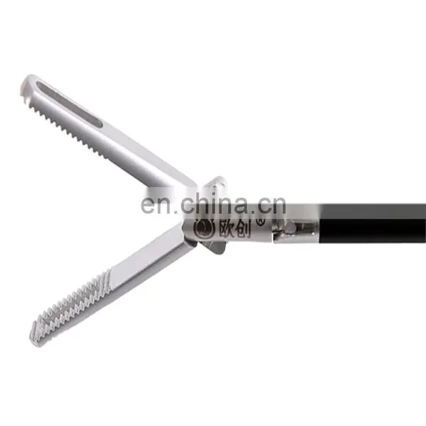 Geyi Autoclavable Laparoscopic Surgical Instruments Fenestrated Grasping Forceps With Long Tip photo-2