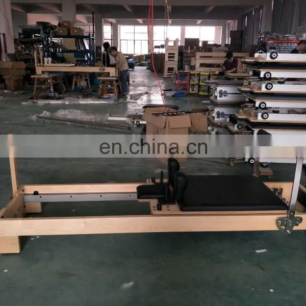 2020 Most Popular High Quality Balance Body Pilates Reformer Machine White Maple Wood Pilates Bed For Yoga photo-5