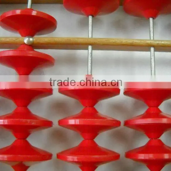 Teacher Abacus 15 Rods Red Bead photo-2