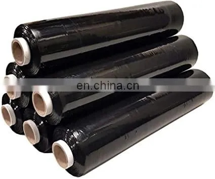 HOT SALE Black LLDPE Stretch Film Pallet Wrap Film High Quality Strech Wrap photo-5