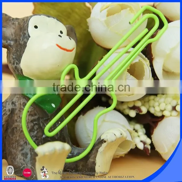 Customized Color Plastic Guitar Shape Paper Clip photo-2