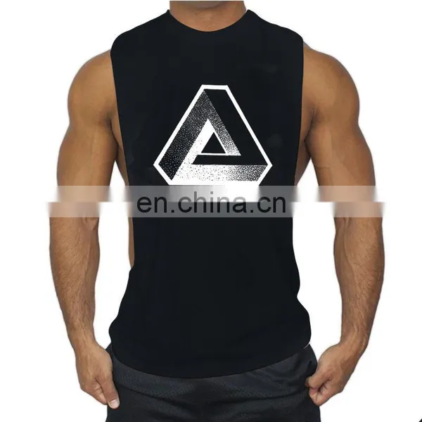 Wholesale Tank Top Bodybuilding 100% Cotton Men Tank Top Gym Fitness photo-2