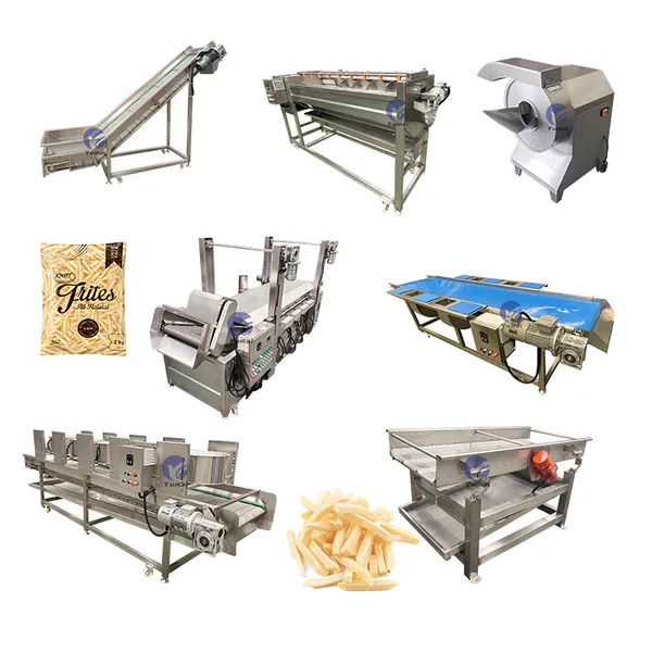 Full Automatic Banana Chips Potato Wedges Frozen French Fries Production Line Potato Chips Making Machine Price photo-5
