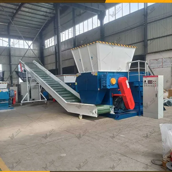Plastic Shredder Single Shaft Shredder Injection Molding Head Material Crusher photo-3