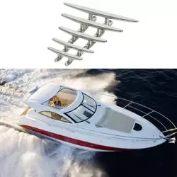 Marine Grade Hot Sale Stainless Steel Boat Cleat Dock Cleat Low Silhouette Cleat photo-2