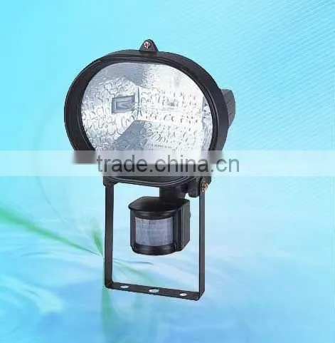 Aluminum Die-casting PIR Halogen Sensor Floodlight 500w