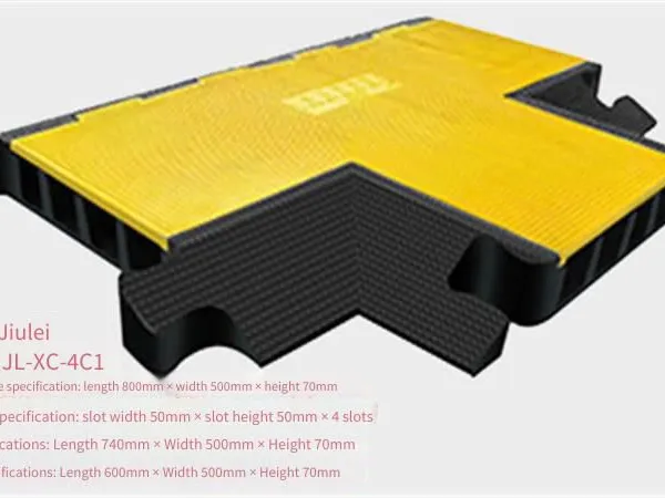 Jiulei Brand Jl-xc-4c1 Road Surface Cable Cover Plate. Dimensions: Length 800mm × Width 500mm × Height 70mm. Inside the Grooves: Groove Width 50mm × Groove Height 50mm × 4 Grooves photo-5