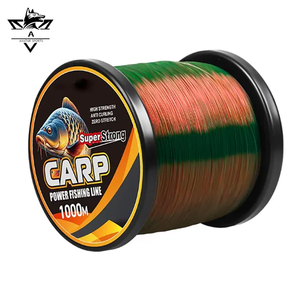 F10-CLN1000 2026 New Zero Strength 1000M Power Carp Line Nylon Fishing Line