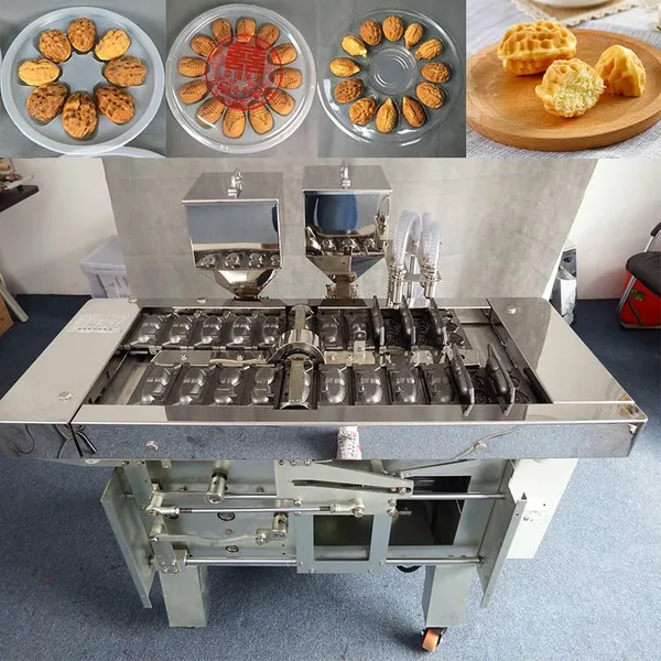 SN-QDMECH Automatic Stainless Steel Shopping Mall Cream Stuffed Cake Maker Walnut Cake Machine Sandwich Bread Machine photo-3