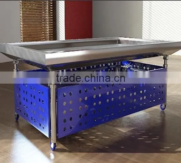 APEX Custom Make Stainless Steel Ice Fish Display Table photo-2