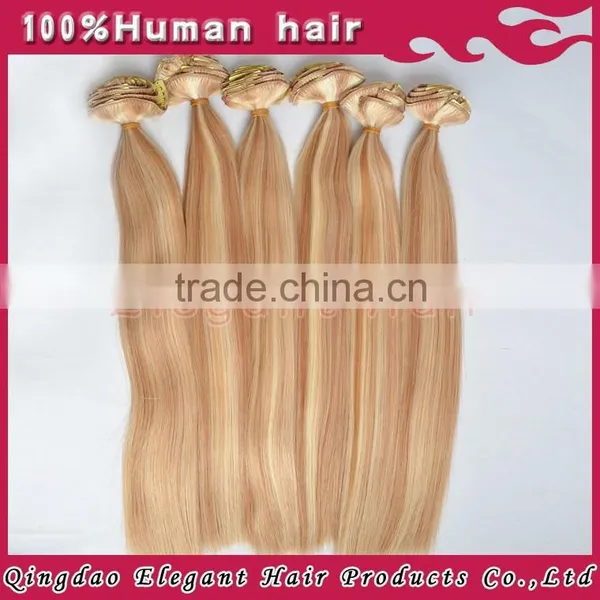 Human Hair Wigs Full Head Cheap Colored Clip in Hair Extensions photo-3