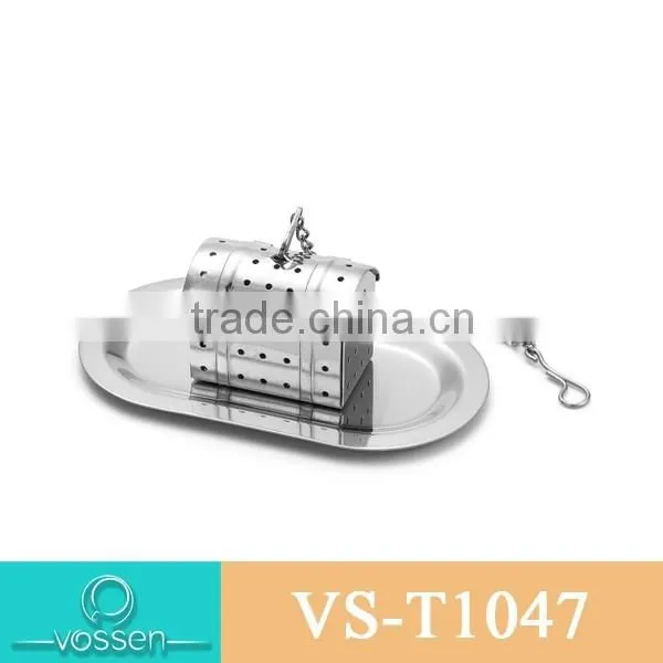 Gold Plating Box Shaped Tea Infuser photo-3
