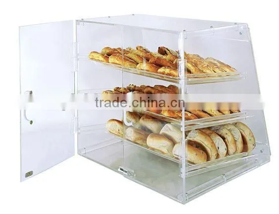 Acrylic Donut & Pastry Display Case - 3 Shelves - Rear Access - Bakery Cabinet photo-2