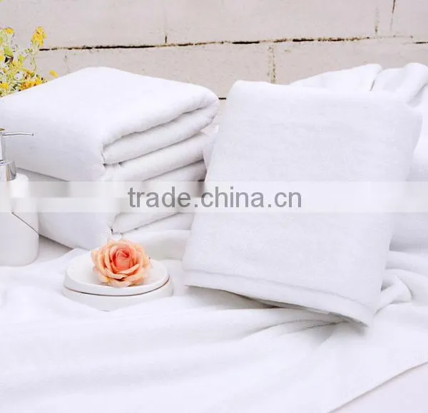 White Hotel Towel/Factory Price Cotton Beach Bath Towel photo-3
