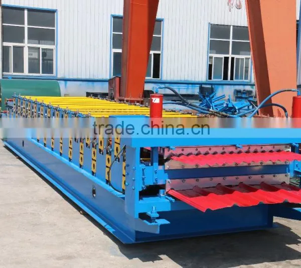Corrugated Sheet Metal Roof Making Machine, Double Layer for Corrugated and Trapezoidal Roof Tile Machine Most Popular photo-3