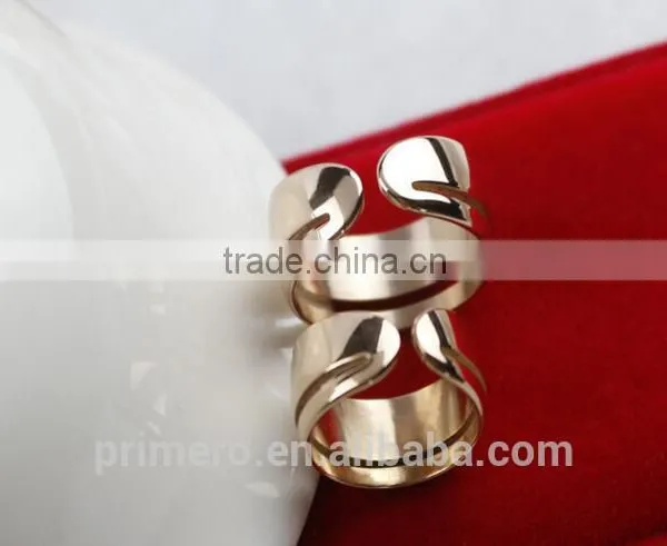 Fashion Style Korean Master's Sun 18K Rose Gold Stainless Steel Ring Jewelry For Women photo-2