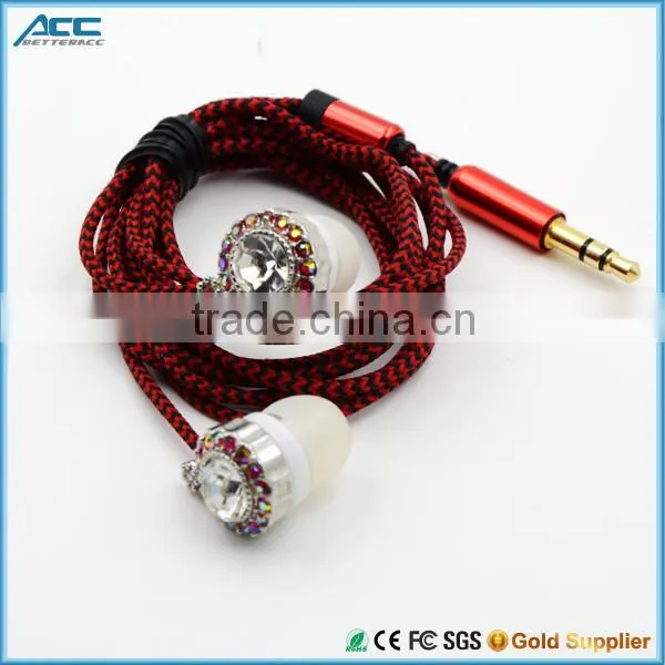 Best Stylish Novelty Earbuds Diamond Bling Earphone For Upscale Market photo-4