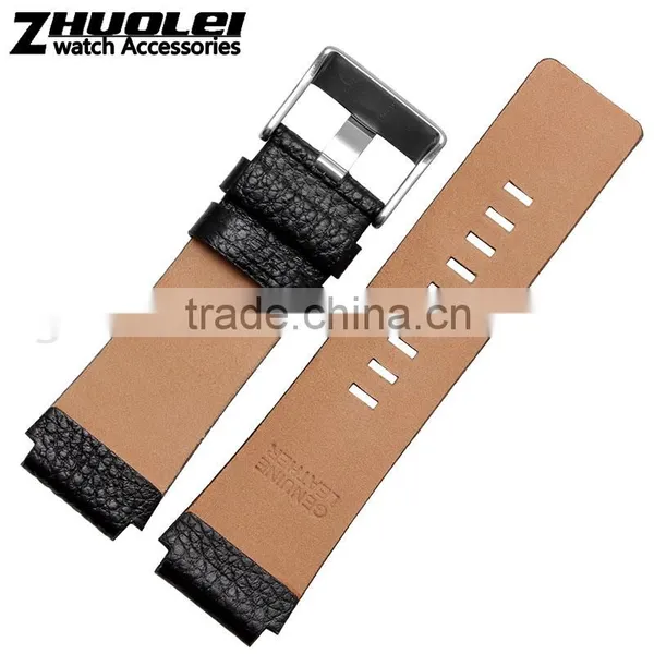 Luxury Real Alligator 28*24mm DS Leather Watch Bracelet Leather Watch Strap photo-2
