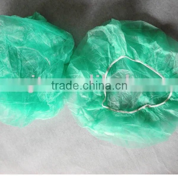 Bouffant Cap,disposable PP Non Woven Bouffant Cap,bouffant Cap With Single and Double Elastic