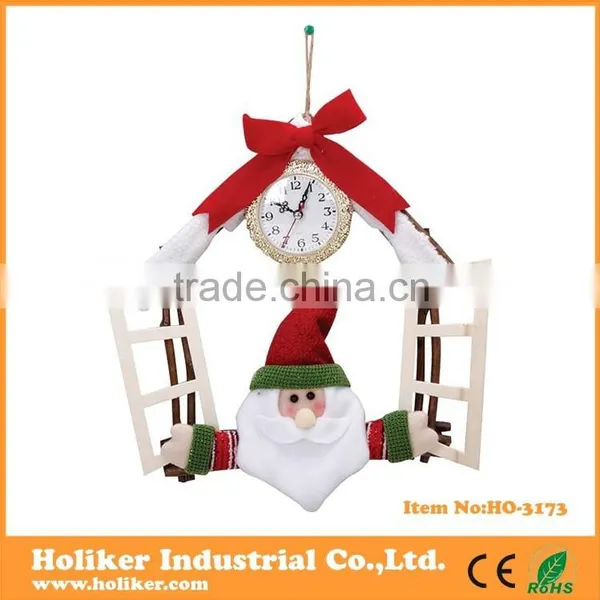 customized clock dial design christmas promotional gift