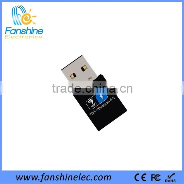 Fanshine Mini USB Wifi Bluetooth 4.0 Two in One Adapter Wireless