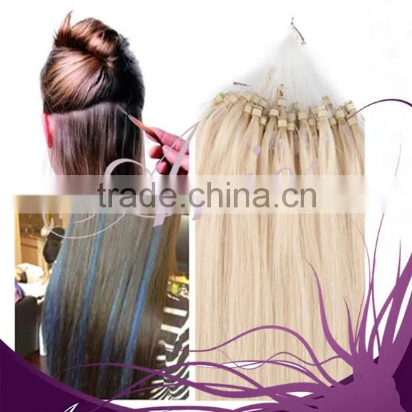 100% Indian Remy Human Hair Micro Ring Loop Hair photo-3