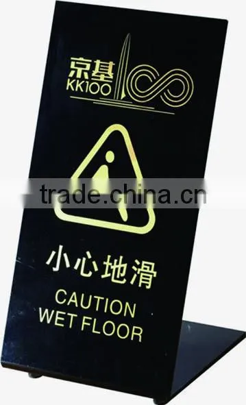 Foldable Arylic L-shaped Floor Sign Stand