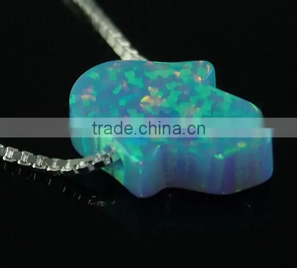 Many Colors!!! Wholesale 925 Sterling Silver Hamsa Hand Charm/Opal Gemstone Hamsa Hand Shape Opal Pendant Charm Quality Choice photo-3