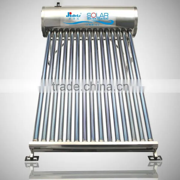 100L Non-Pressurized Solar Hot Water Heater With Square Pipe Frame photo-2