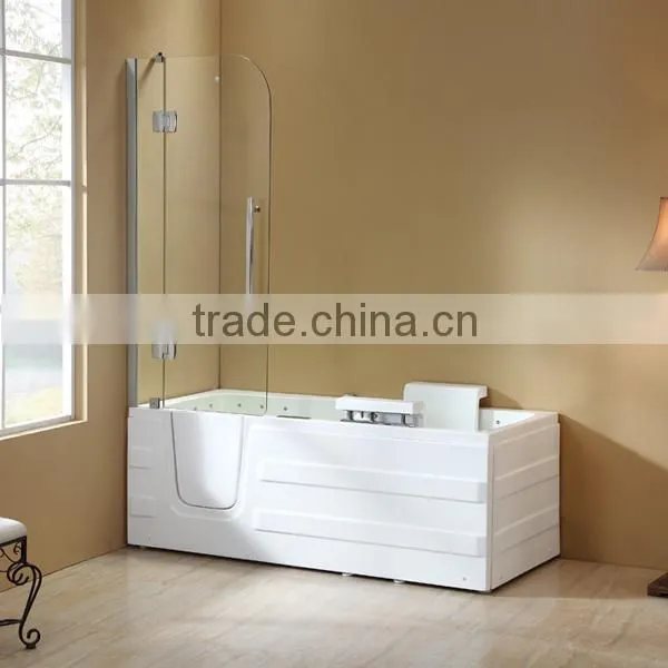Q375G Walk Tub Shower Combo With Massage Bathtub/ Walk in Tub for Disable and Old People photo-2