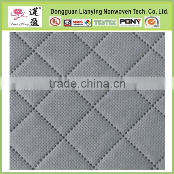 100% Polyester Ultrasonic Quilting Linen Fabric for Sofa photo-3