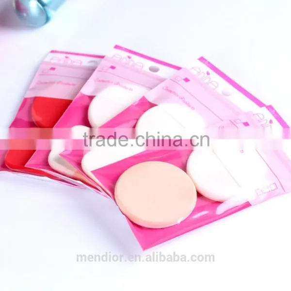 Mendior Lady Makeup Foundation Refillable Powder Puff 2pcs Wholesale/OEM/ODM