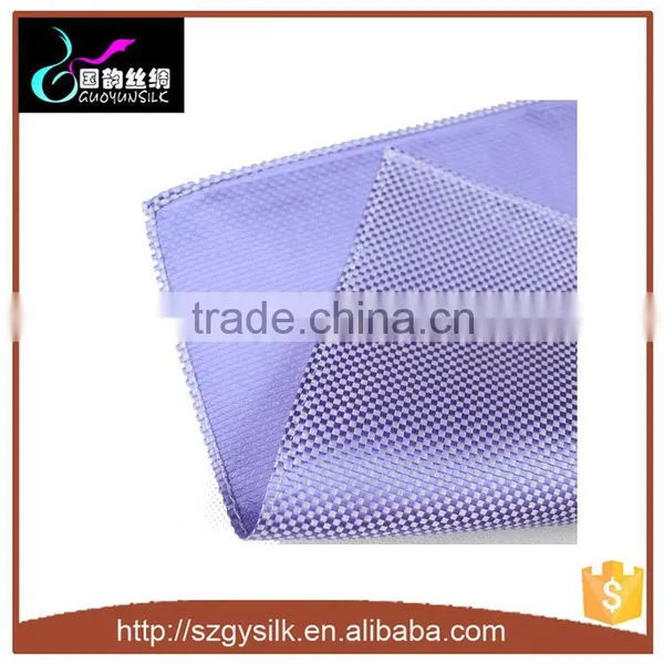 Famous Brand Silk Woven Custom Pocket Square in Purple Color photo-2