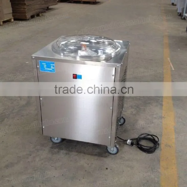 Single Pan Stainless Steel Rolled Fried Ice Cream Machine for Sale photo-3