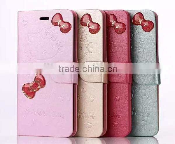 Nice Design Hello Kitty Wallet Leather Case For IPhone 5/5s photo-5