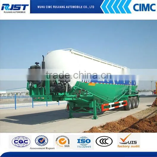 Tri-axle Bulk Cement Powder Tanker Semi Trailer photo-2
