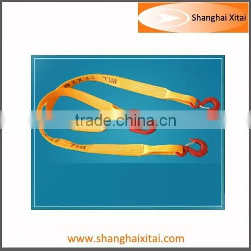 Polyester Sling with rigging hooks and shackle