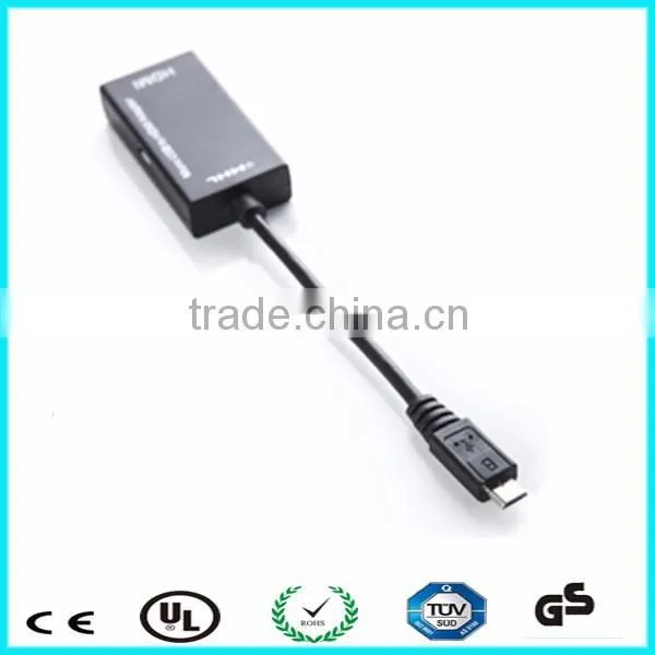 High Quality Male Micro Usb to HDMI MHL Port Converter Adapter photo-4