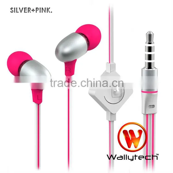 New Style Flat Cable Earphone For Mobile Phone photo-2