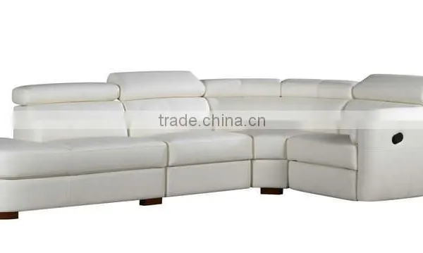 Modern Home Center Leather Recliner Sofa With Chaise photo-2