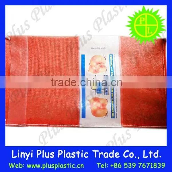 Leno Mesh Red Bag for Corn Cobs, Potatoes, Cabbage, Onions, Etc. photo-5